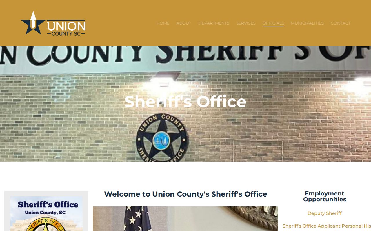 Union County Sheriff source for Lockhart criminal and arrest records